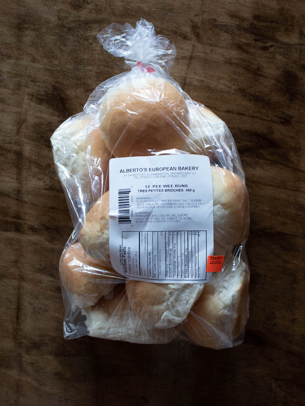Alberto’s Soft Peewee Rolls