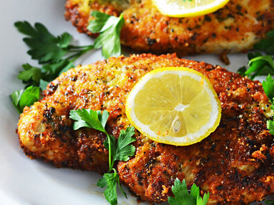 Lemon Breaded Chicken Cutlets