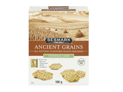 Sesmark Gluten Free Ancient Grains Rice Crackers Parmesan & Herb